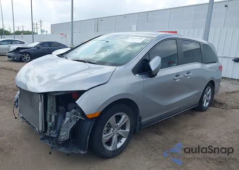 2018 Honda Odyssey Ex-L из США, поврежденный, VIN 5FNRL6H77JB079219